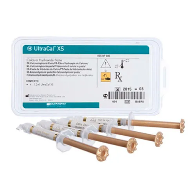 15. Ультракаль (Ultra Cal XS) паста на основе гидроокиси кальция (4шпр*1.2 мл)/ Ultradent