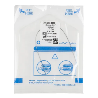 15. Дуга Broad Arch Cu Ni-Ti 016х022, 35ºC, н/ч маленькая/ Ormco (Н)
