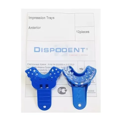 15. Ложка слеп.пласт. "Impression Trays", размер: L - низ, 1шт Dispodent 