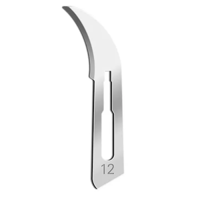 Лезвие одноразовое № 12, углер. сталь 100шт/уп/ Certus