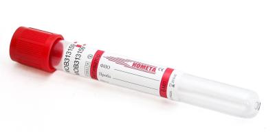 Пробирка вак. с активатором свертывания 9 мл 16*100 мм пл. KometaLine (красная) /100/1200