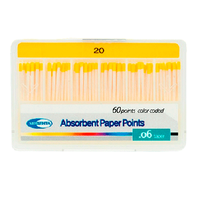 15. Штифты бумажные 06 №20, 60 шт/уп/ Медента
