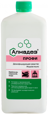 Мыло антибактериальное Алмадез-Профи 1л (насос-дозатор) /10/