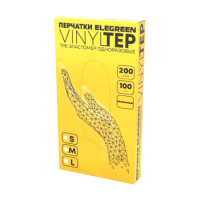 Перчатки Vinyltep TPE нестер. прозрачные L /Elegreen/