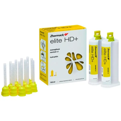 15. А-силикон слепоч. средневяз. ELITE НD+ (Элит) Monophase normal Set, (2Х50мл)/ Zhermack (Н)