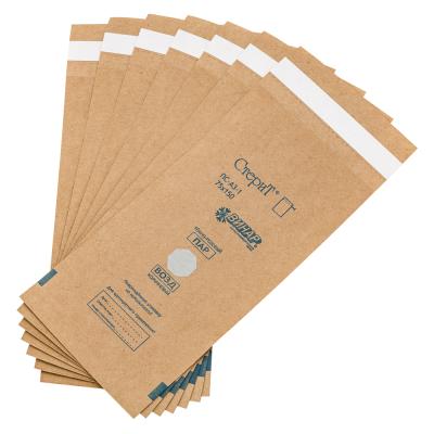 Пакет бумажный самоклеящийся Стерит 75*280 мм крафт Винар/ Россия