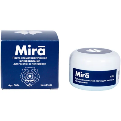 Паста стом. шлифовальная, банка 45г, Mira/ Kagayaki